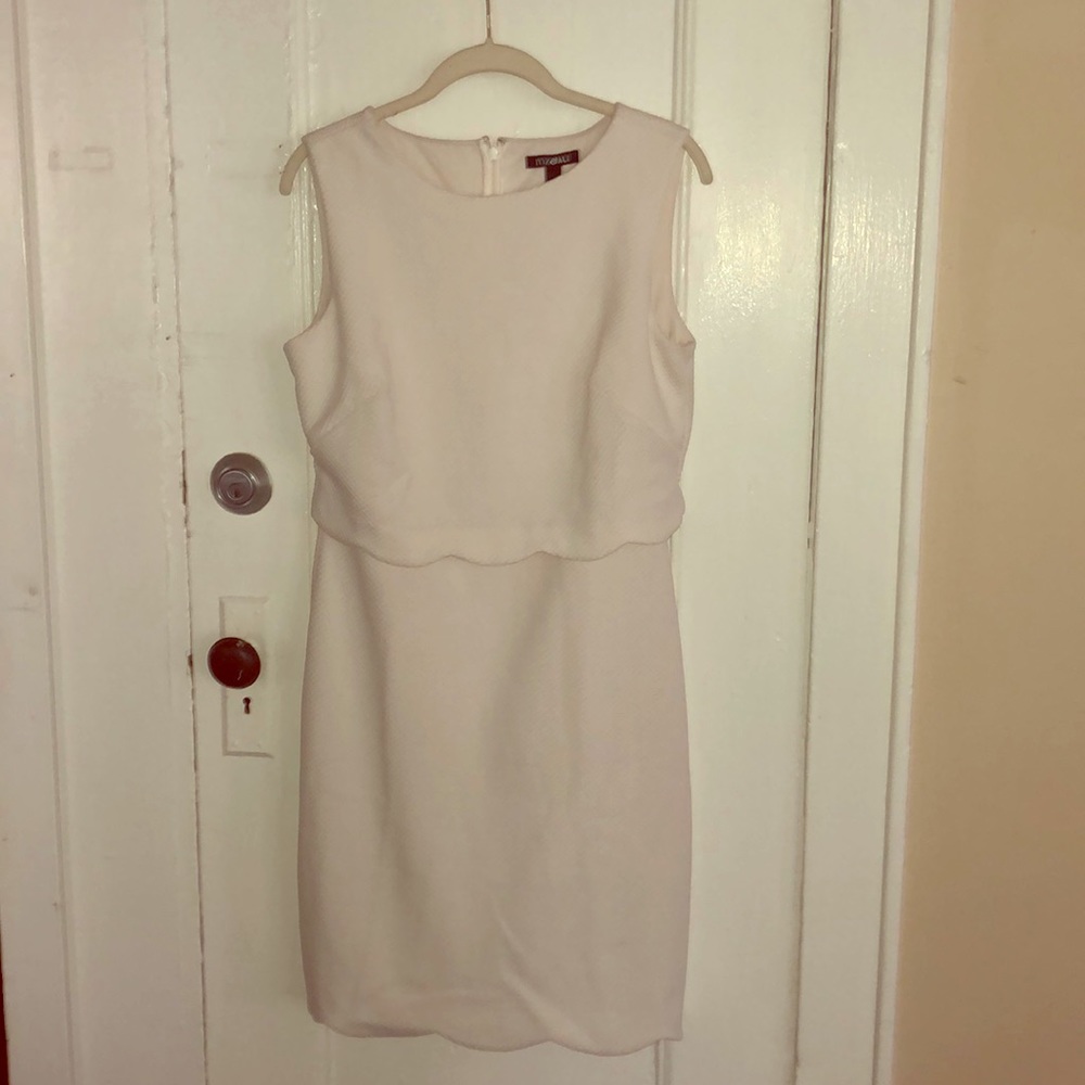 White scuba dress
